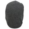 Atano Mens Adjustable Herringbone Flat Cap Grey Mix