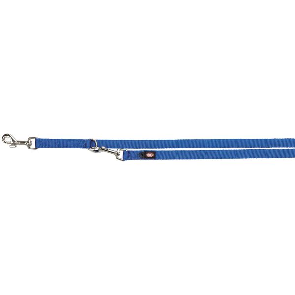 Trixie Premium Double Adjustable Dog Leash, Large/X-Large, Blue,2M/25Mm