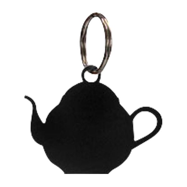 Village Wrought Iron Teapot Keychain Key Ring