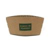 Paper Cup Sleeves with Logo Pattern, Pack of 5