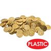 Beistle Plastic Coins, Gold, One Size