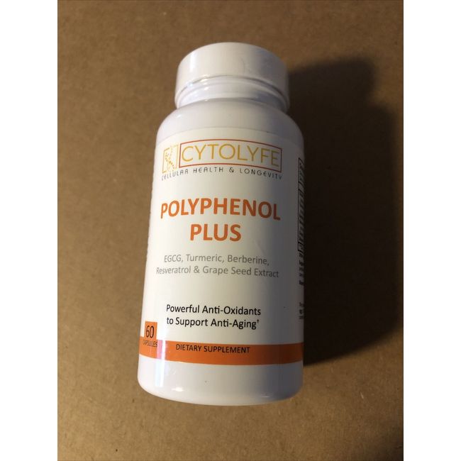 Polyphenol Plus 60 Caps Mitochondria Support Anti-Oxidant Exp 03/2025 New Sealed