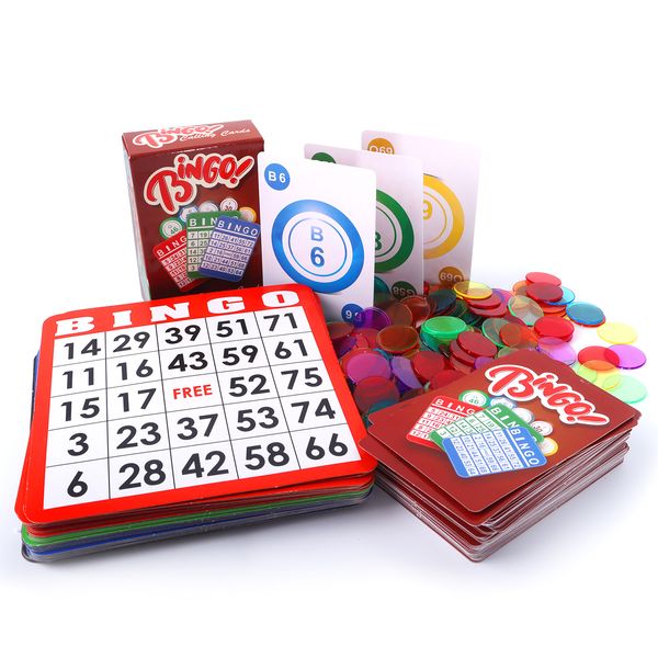 Bingo Game Complete Set w/50 Bingo Cards, 500 Bingo Chips/Bingo Calling Cards