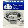 QTY 2 Dearborn COMMERCIAL Super Six 3" Locking Cup Sink Basket Strainers