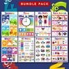 11 x 17 Educational Posters – Bundle of 16 Learning Chart for Classroom Homes