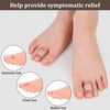 Gel Toe Separators, Hoogoo Pinky Toe Protector Spreader Small Silicone Toe Spacers, Cushions for Curled Separate Toe