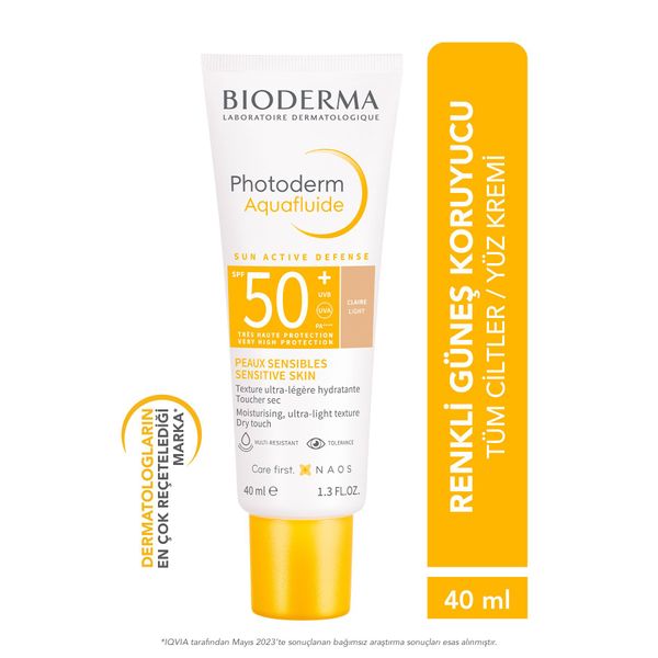 PHOTODERM AQUAFLUİD LİGHT SPF50+ HİGH PROTECTİON TİNTED SUNSCREEN FOR ALL SKİN 40 ML PSSN1670