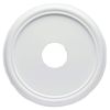 Westinghouse 7773200 16-Inch Smooth White Finish Ceiling Medallion