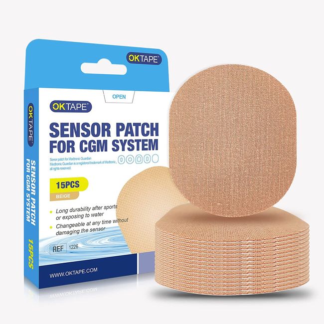 OK TAPE Adhesive Patches for MEDTRONIC Guardian and Other Sensor, Waterproof & S