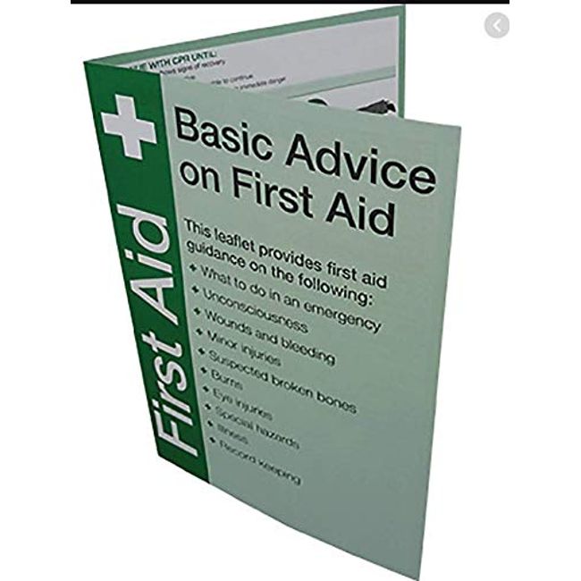 First Aid Guidance Leaflet (Pack of 20) - Q2191PK20