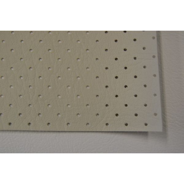 FORD PERFORATED HEADLINER VINYL BONE / OFF WHITE MATERIAL BY THE YARD QUALITY