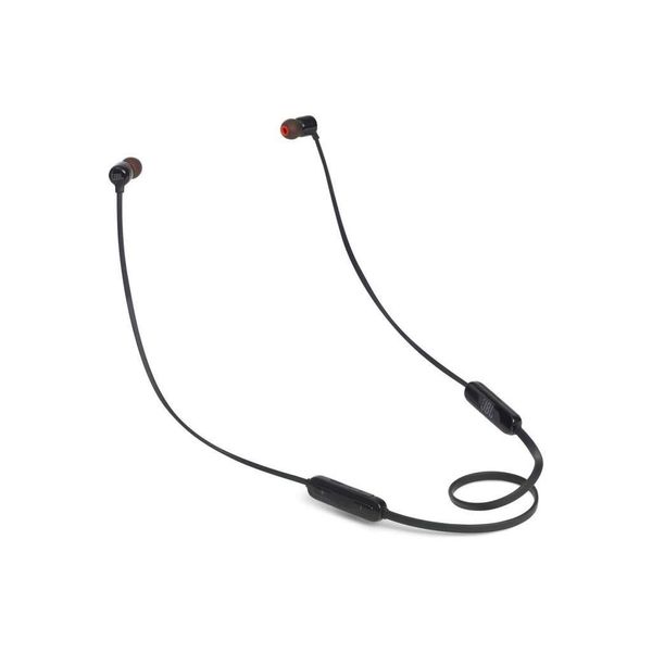 JBL TUNE 110BT Wireless In-Ear Headphones with Bluetooth and Neck Flat Tangle-Free Cable, Up to 6 Hours of Music, Black