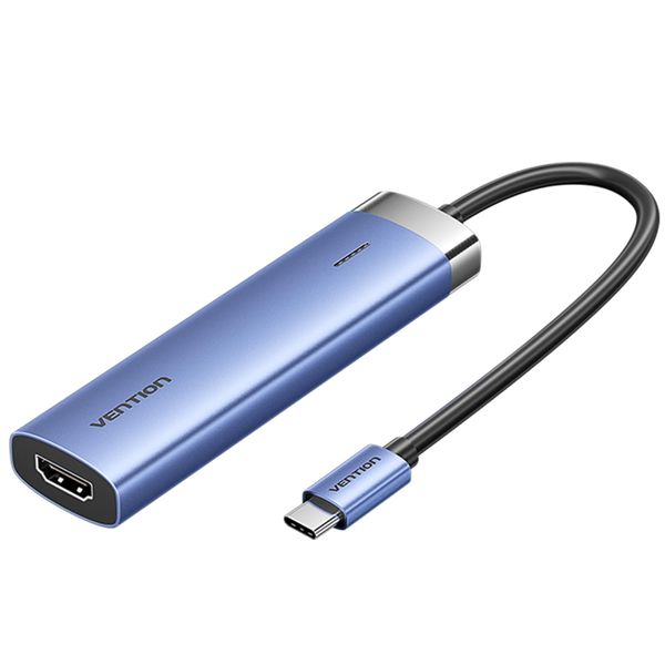 VENTION 0.15M Blue USB Type A Type C Docking Station