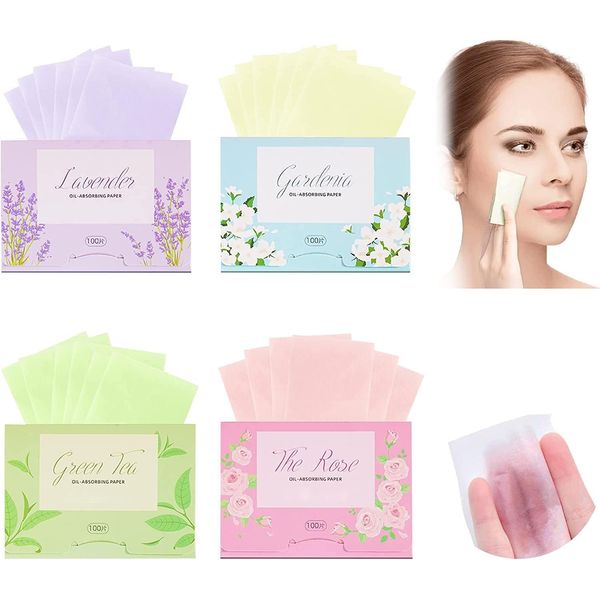 Oil Blotting Sheet, Blotting Paper for Oily Skin, 400pcs Face Blotting Papers Natural, Portable Oil Absorbing Paper, Oil Control Film Sheets Paper, Blotting Paper, Men Women Students Facial Tissue