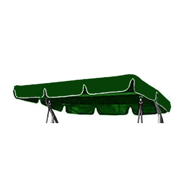 Replacement Canopy for Garden swing 2/3 seater different sizes and styles available (Green, 195 x 120 Flat)