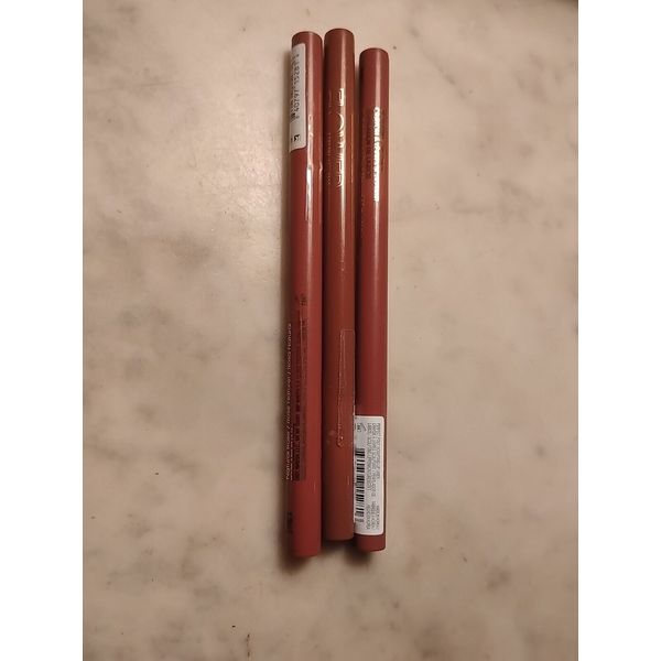 2x FLOWER Beauty Perfect Pout Sculpting Lip Liner, Natural Rose + Tofee lot of 3