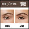 Maybelline Brow Extensions Fiber Pomade Crayon Eyebrow Makeup, Medium Brown, 1 Count
