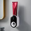 Automatic Squeeze Toothpaste Extruder Dispenser Wall Mount Black & White