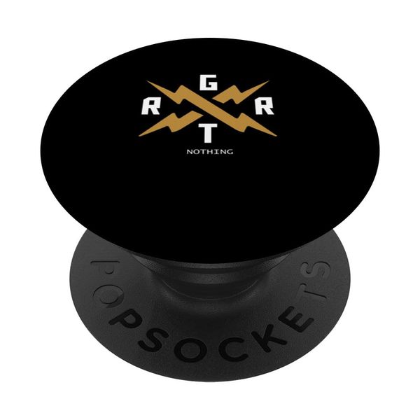 Brown Regret Nothing Brown Graphic PopSockets Adhesive PopGrip