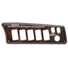 Malibu Boat Blank Switch Panel | 9 3/8 x 3 Inch Woodgrain Plastic