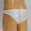 Men's Shiny Stretch Full Seam Full Back White