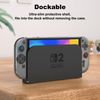 Switch 2 Protective Case for Nintendo Switch 2 Console (2025) – Hard Shell with Soft Grip, Clear Switch 2 Slim Case, Shockproof & Scratch-Resistant