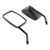 For Honda Shadow Phantom 750 Black Motorcycle Rear View Mirrors 10mm Rectangle