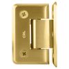 CRL P1N044SB Satin Brass Pinnacle 044 Series Wall Mount Offset Back Plate Hinge