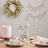 Ginger Ray Easter Spring Blossom Yellow Foliage Easter Wreath Hanging Decoration - 40cm