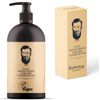 Barbology LONDON 2-in-1 Beard and Face Moisturizer with Jojoba Oil, Argan Oil, and Avocado Oil, Conditions Dry, Itchy and Coarse Facial Hair, 10oz Pump Bottle