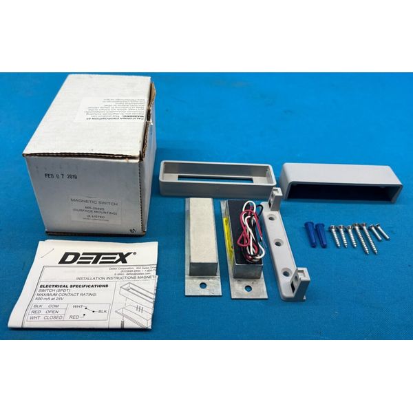 Detex MS-2049S Surface Mounted Emergency Exit Alarm Magnetic Switch Kit