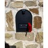 US MAIL Mailbox Flag Kit – Large Red Replacement Flag for Brick & Stone Mailboxes, ASA UV & Weather-Resistant Plastic, Universal Front Mount, 4.02” x 2.27” x 0.59”, USPS Compatible
