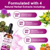 2x Milk Thistle Extract Liquid Drop,Dandelion Root, Liver Cleanse Immune Support