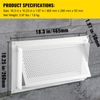 Happybuy Crawl Space Flood Vent - 8" Height x 16" Width Foundation Wall Vent