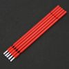 AUNMAS 100Pcs Disposable, Reagent Brush Applicator Teeth Whitening Micro Applicator Brush Bendable Sticks (Red)