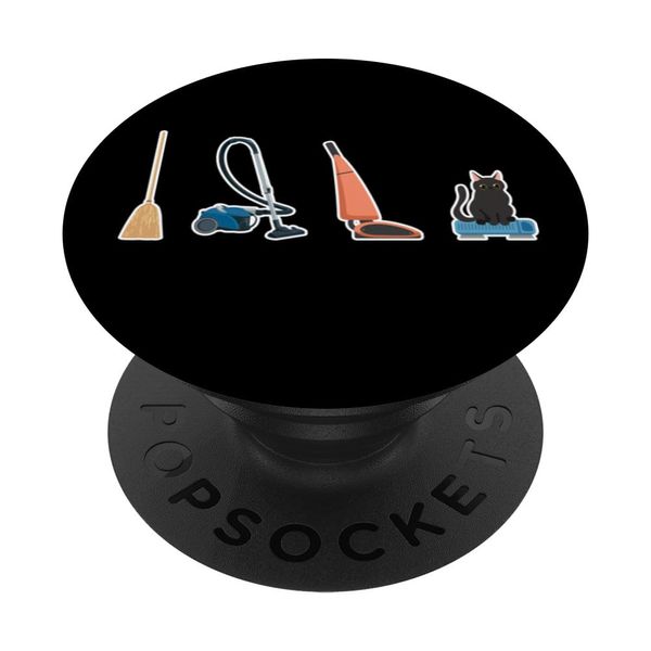Evolution Robot Vacuum Cleaner Robot Cat Vacuum Cleaner PopSockets Standard PopGrip