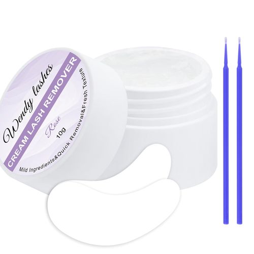 Rose Lash Remover Kit for Lash Extensions Professional Fast Low Irritation Cream Glue-remover 10g Sensitive Skin Dissolution Extension-Remover By WENDY LASHES（Rose,10g）