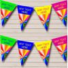 Bright Rainbow Colours Personalised Childrens Party Bunting