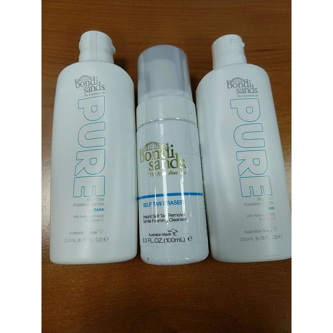 Bondi Sands Bundle: Self Tan Eraser Tan Remover & Pure Tanning Water Dark E13B