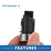 A ABSOPRO Push Button Starter Switch No.5NG959839A Engine Start Stop Switch Button for Volkswagen Tiguan 2016-2024 Silver Tone