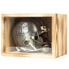 Freezing point 8×6×6 Mini Football Helmets Display Case Wall Mount Deep Small Shadow Box Frame Memory Box for Keepsakes