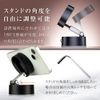 Guraku Shoten Multi-Stand Smartphone Holder, Magnet/Vacuum Adsorption, Angle Adjustment, Compact, Foldable, Black