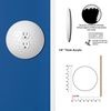Off The Wall Plates - Golf Ball Decorative Acrylic Electrical Cover - Single Outlet