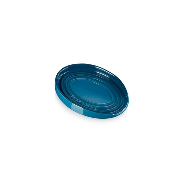 Le Creuset Stoneware Oval Spoon Rest Deep Teal, 71507156420099