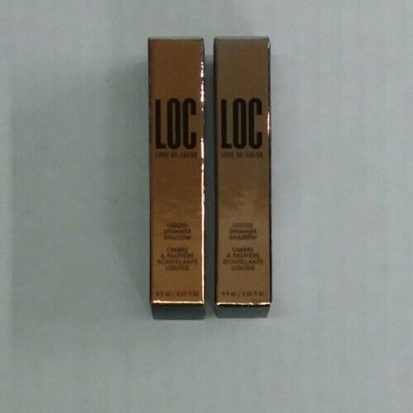 (2) LOC Love of Color Liquid Shimmer Shadow Stardust .03 oz .9 ML New