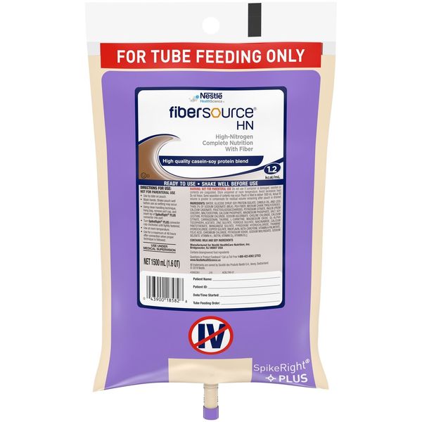 Nestle Fibersource HN Tube Feeding Formula Unflavored 1500 mL