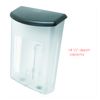 Deflecto 790901 Outdoor literature display box, clear with black lid, 10w x 4-1/2d x 13-1/8h