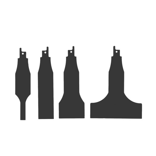 4PCS Reciprocating Saw Scraper Blade Scraping Tool Attachment Multifunctional High Carbon Steel Tile Cleaning Tools