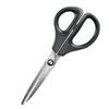 Kokuyo HSM-110D Scissors Saxa Straight Blade, Black