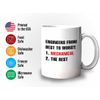 Engineers Mechanical Coffee Mug 15oz White - Engineers From Best To Worst - Engineering Civil Electrical Manager Tech Biochemical Software